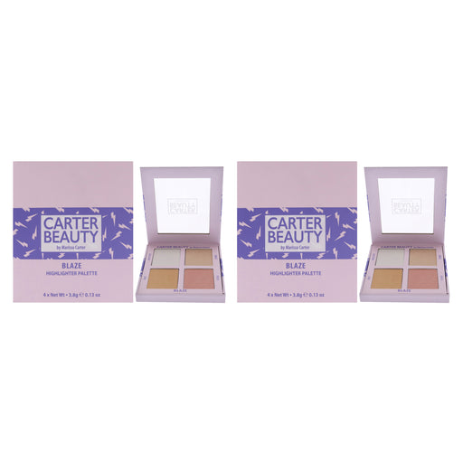 Carter Beauty Highlighter Palette Blaze Pack Of 2