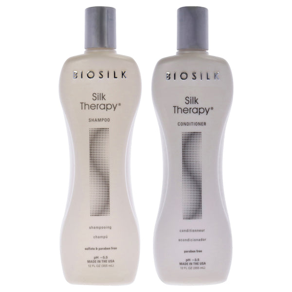 Biosilk Silk Therapy Shampoo And Conditioner Kit Unisex Gift Set