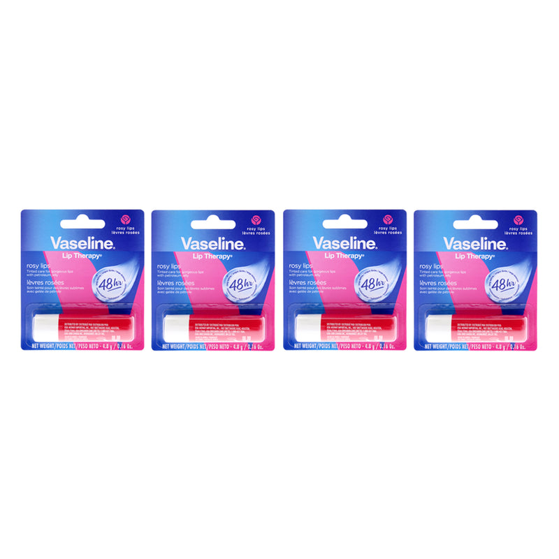 Vaseline Lip Therapy Petroleum Jelly Rosy Lips Pack Of 4
