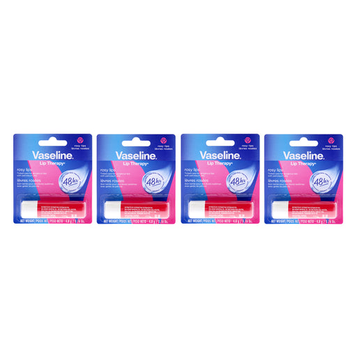 Vaseline Lip Therapy Petroleum Jelly Rosy Lips Pack Of 4