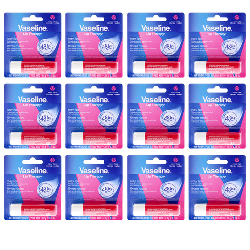 Vaseline Lip Therapy Petroleum Jelly Rosy Lips Pack Of 12