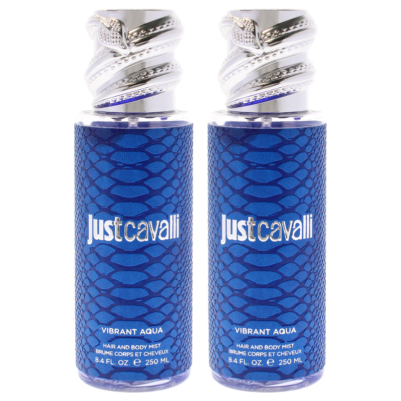 Roberto Cavalli Just Cavalli Hair And Body Mist Vibrant Aqua Pack Of 2 Women's Body Mist
