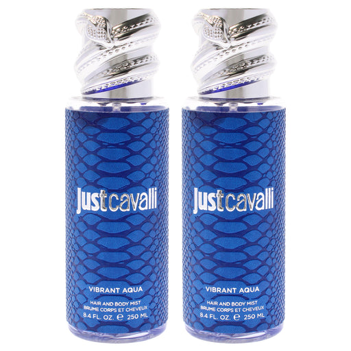 Roberto Cavalli Just Cavalli Hair And Body Mist Vibrant Aqua Pack Of 2 Women's Body Mist
