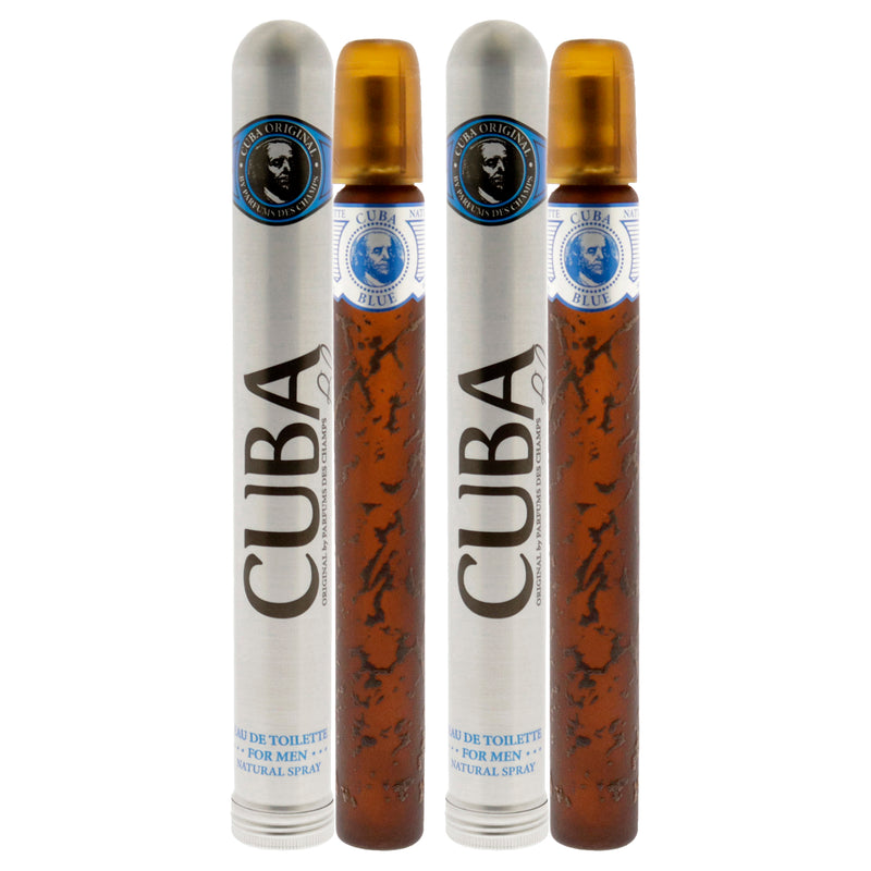 Cuba Blue Pack Of 2 Men's Eau De Toilette