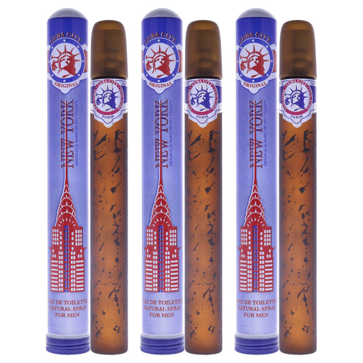 Cuba City New York Pack Of 3 Men's Eau De Toilette