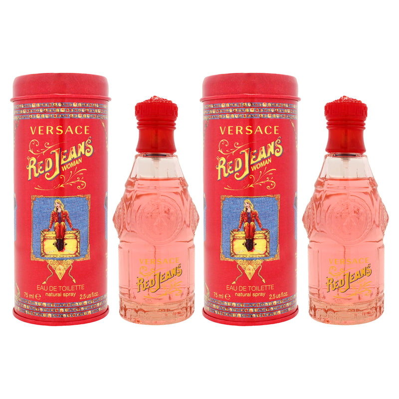 Versace Red Jeans Pack Of 2 Women's Eau De Toilette