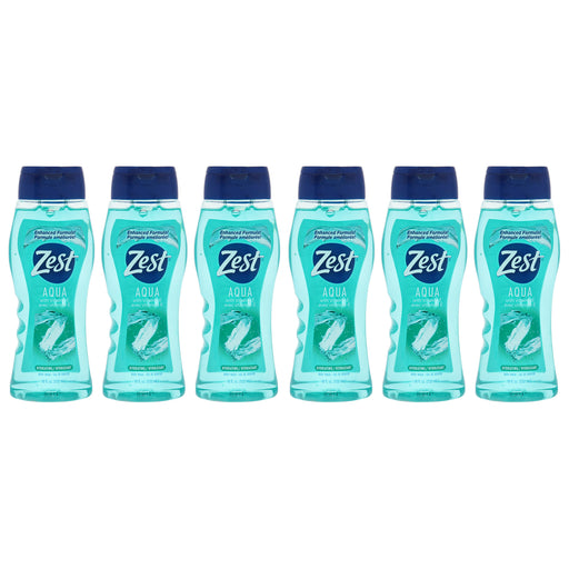 Zest Hydrating Body Wash Aqua Pack Of 6