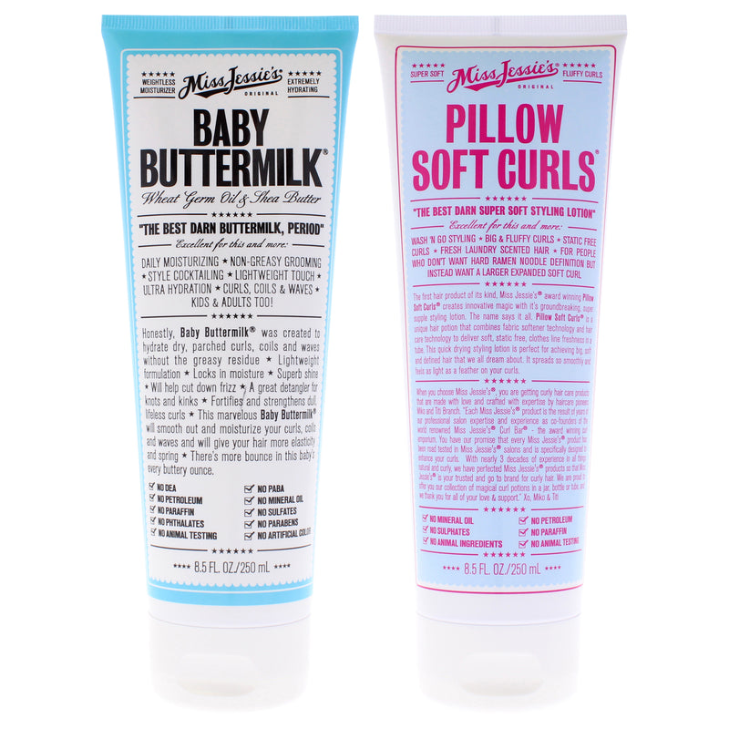 Miss Jessies Pillow Soft Curls And Baby Buttermilk Kit Unisex Gift Set