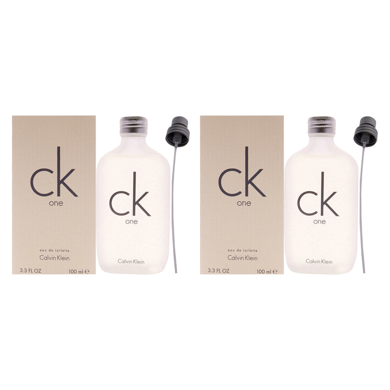 Calvin Klein Ck One Pack Of 2 Unisex Eau De Toilette