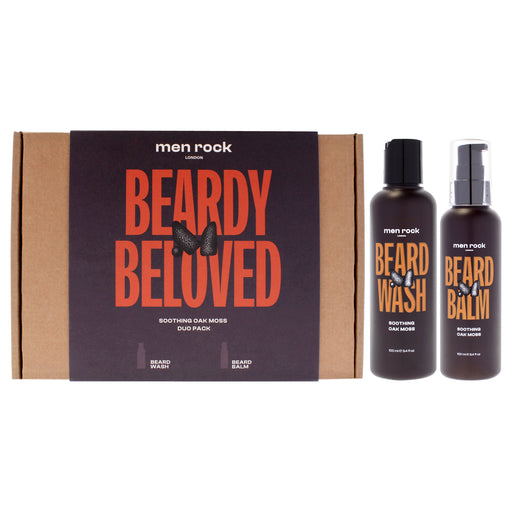 Men Rock Beardy Beloved Soothing Duo Oak Moss Men's Gift Set