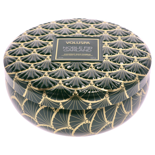 Voluspa Holiday Collection 3 Wick Tin Candle Noble Fir Garland Unisex Fragrance