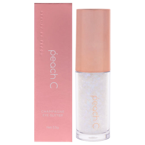 Peach C Champagne Eye Glitter 01 Pure White