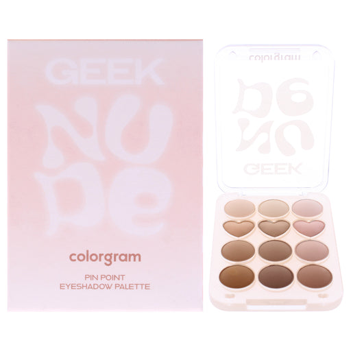 Colorgram Pin Point Eyeshadow Palette 07 Nude Plus Geek