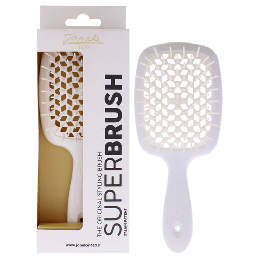 Janeke Superbrush White Unisex Gift Set