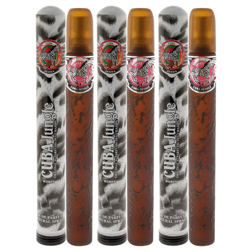 Cuba Jungle Zebra Pack Of 3 Women's Eau De Parfum