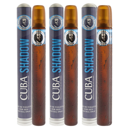 Cuba Shadow Pack Of 3 Men's Eau De Toilette
