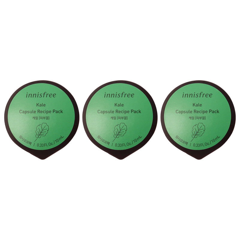 Innisfree Capsule Recipe Pack Mask Kale Pack Of 3