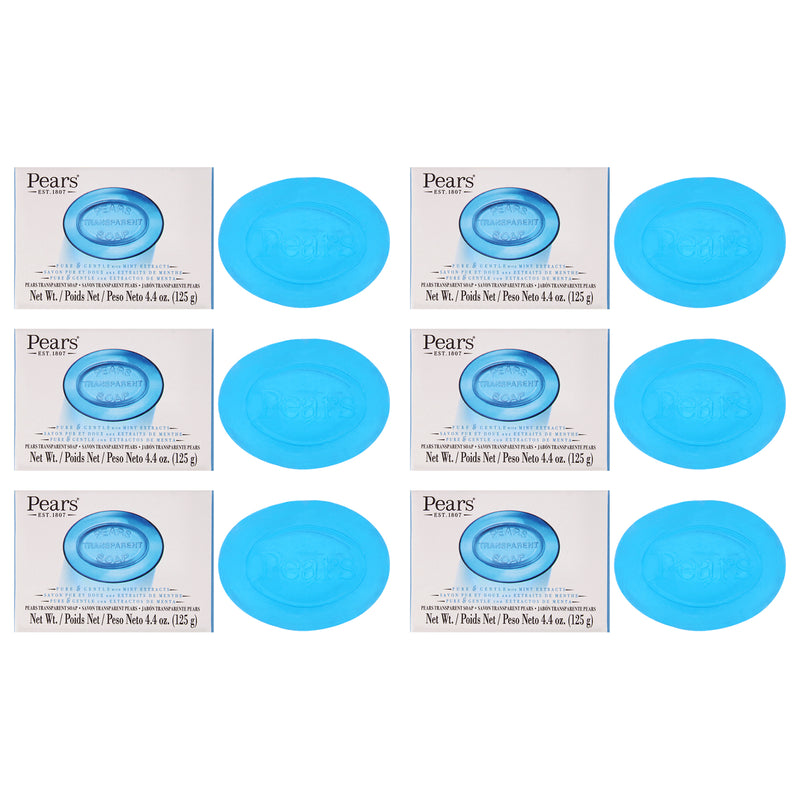 Pears Pure And Gentle With Glycerin And Mint Extracts Blue Pac
