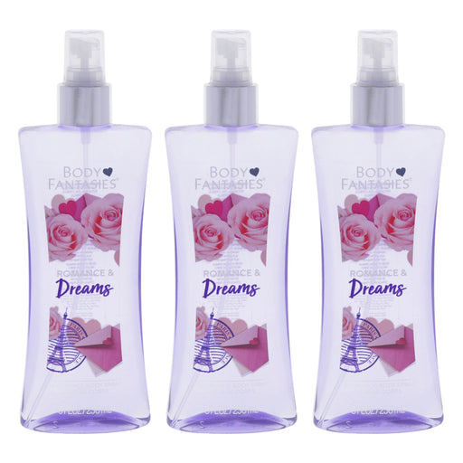 Body Fantasies Romance And Dreams Pack Of 3 Women's Body Spray