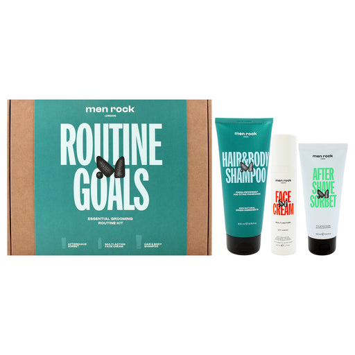 Men Rock Routine Goals Essential Grooming Kit Men's Gift Set