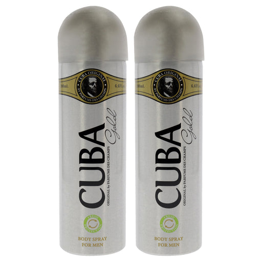 Cuba Gold Pack Of 2 Men's Body Spray