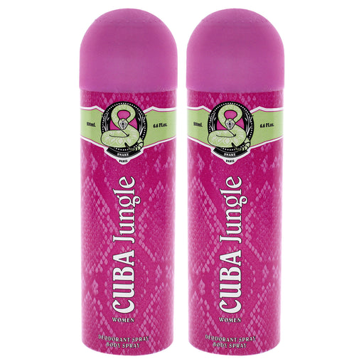 Cuba Jungle Snake Pack Of 2 Women's Body Spray
