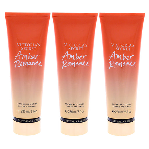 Victoria's Secret Amber Romance Fragrance Lotion Pack Of 3
