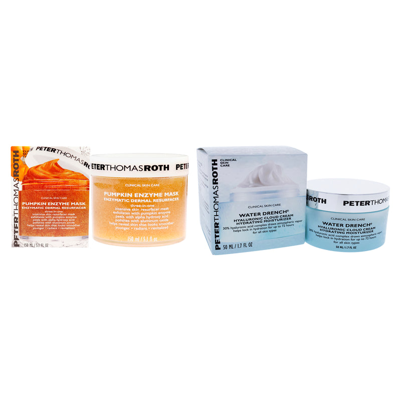Peter Thomas Roth Pumpkin Enzyme Mask And Water Drench Hyaluronic Cloud Cream Women's Gift Set