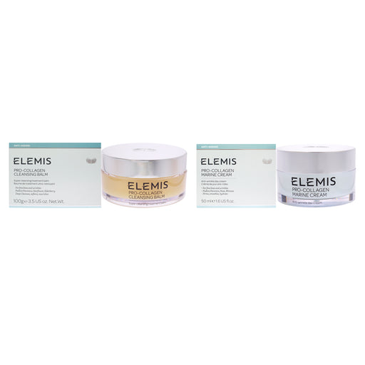 Elemis Pro-Collagen Marine Cream And Cleansing Balm Kit Unisex Gift Set
