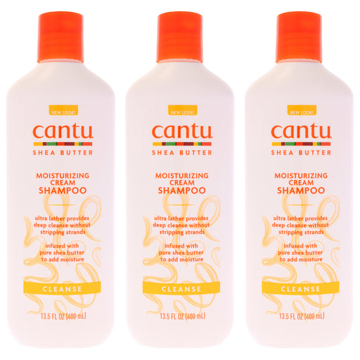 Cantu Shea Butter Moisturizing Cream Shampoo Pack Of 3