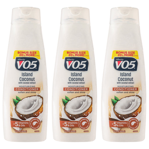 Alberto Vo5 Moisturizing Island Coconut Conditioner Pack Of 3