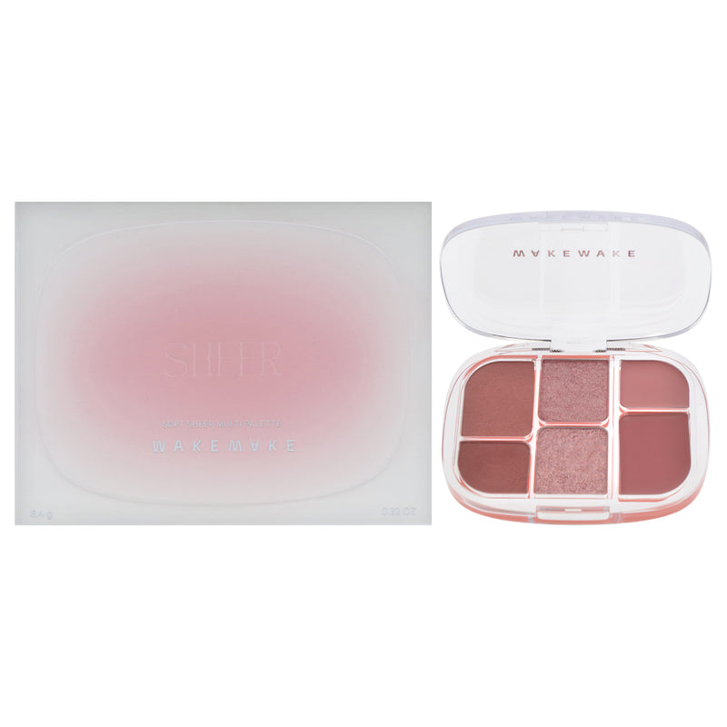 Wakemake Soft Sheer Multi Palette 02 Lasy Rose
