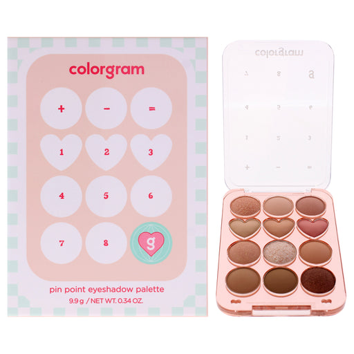 Colorgram Pin Point Eyeshadow Palette 01 Peach Plus Coral