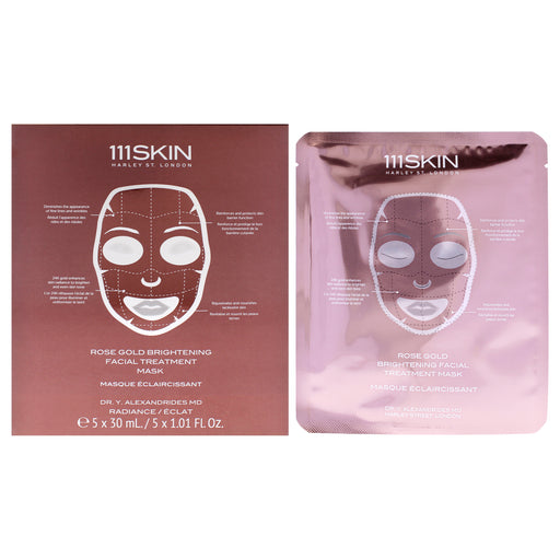 111skin Rose Gold Brightening Facial Treatment Mask Unisex Gift Set