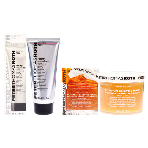 Peter Thomas Roth Pumpkin Enzyme Mask And Firmx Peeling Gel Kit Unisex Gift Set