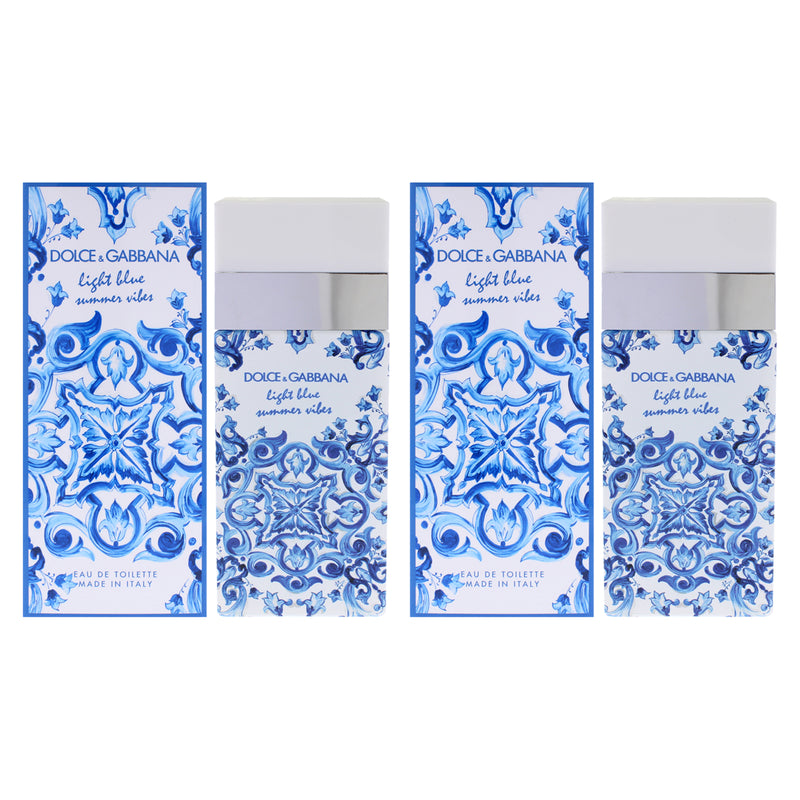 Dolce & Gabbana Light Blue Summer Vibes Pack Of 2 Women's Eau De Toilette