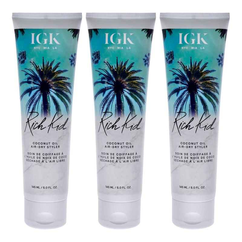 Igk Rich Kid Wave Enhancing Air Dry Cream Pack Of 3