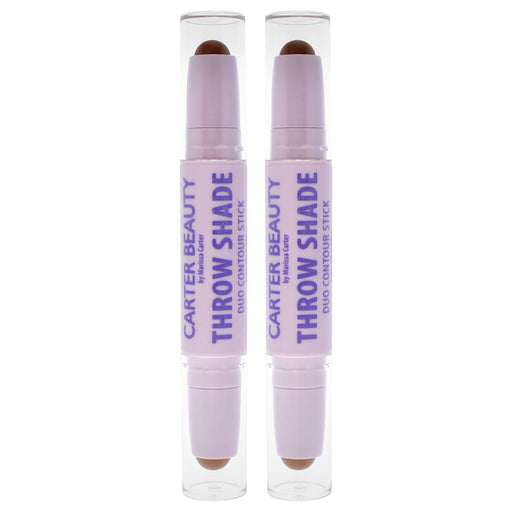 Carter Beauty Throw Shade Duo Contour Stick Dark Pack Of 2