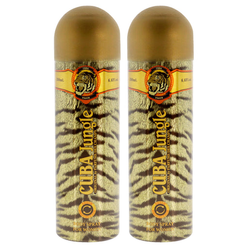 Cuba Jungle Tiger Pack Of 2 Women's Body Spray