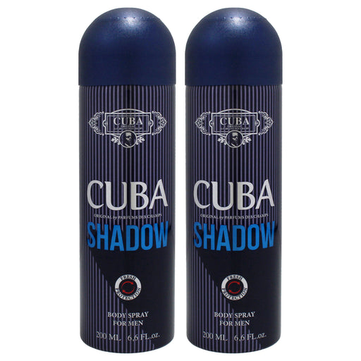 Cuba Shadow Pack Of 2 Men's Body Spray