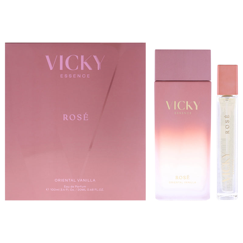 Vicky Essence Rose Women's Eau De Parfum Gift Set