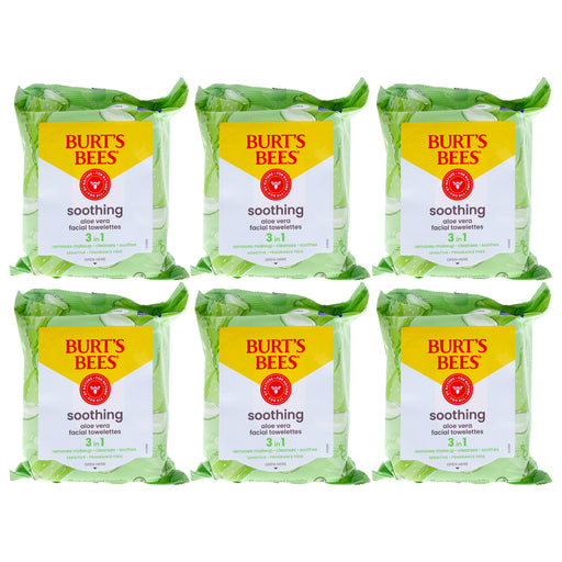 Burts Bees Facial Cleansing Towelettes Sensitive Pack Of 6