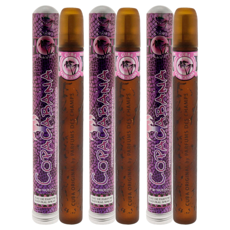 Cuba Brazil Copacabana Pack Of 3 Women's Eau De Parfum