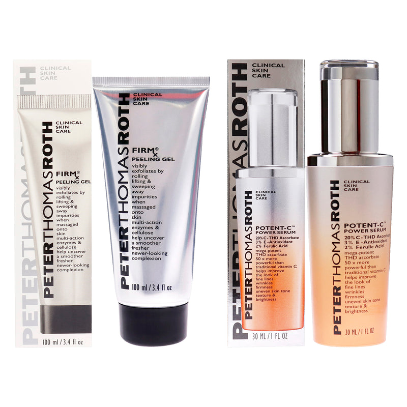 Peter Thomas Roth Firmx Peeling Gel And Potent-C Power Serum Kit Unisex Gift Set