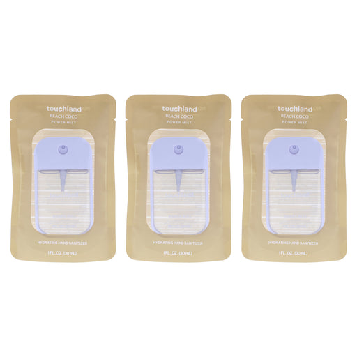 Touchland Power Mist Hydrating Hand Sanitizer Beach Coco Pack Of 3