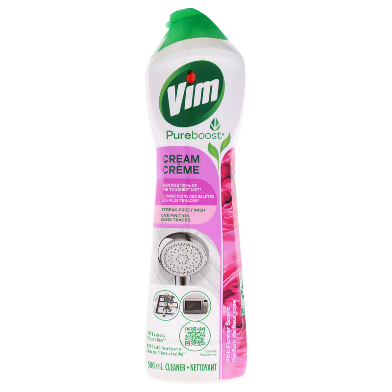 Vim Pureboost Cream Cleaner Pink Flower