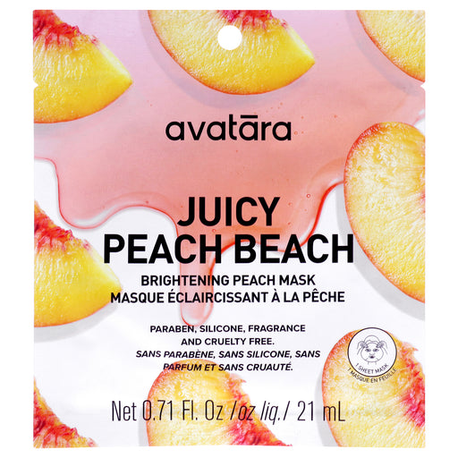 Avatara Juice Peach Beach Brightening Face Mask Women's Gift Set