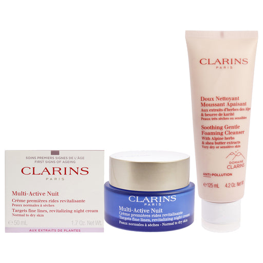 Clarins Multi-Active Night Cream Normal To Dry Skin And Soothing G Unisex Gift Set