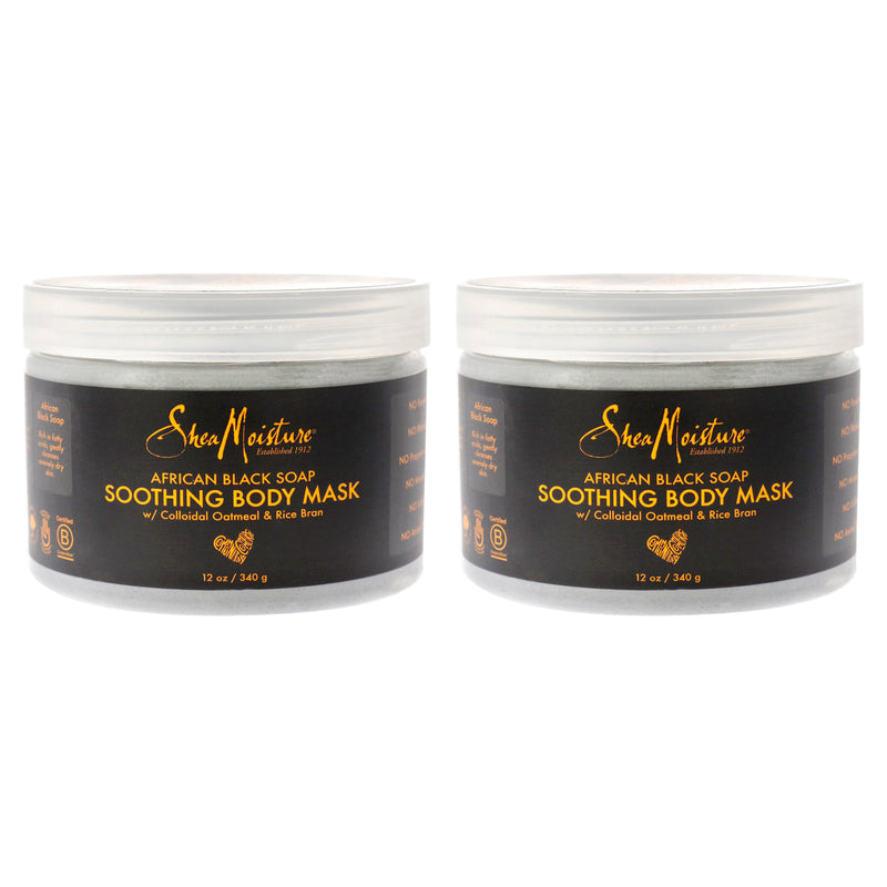 Shea Moisture African Black Soap Soothing Body Mask Pack Of 2