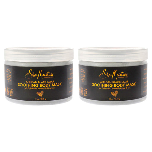 Shea Moisture African Black Soap Soothing Body Mask Pack Of 2